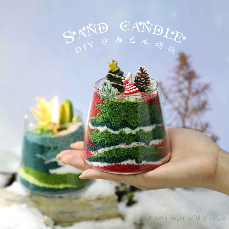 Christmas sand painting scented candle gift box DIY handmade aromatherapy birthday high-end gift New Year fragrance accompanying gift [product_type] LSSIONLIFE 8a6b9e-4.myshopify.com 