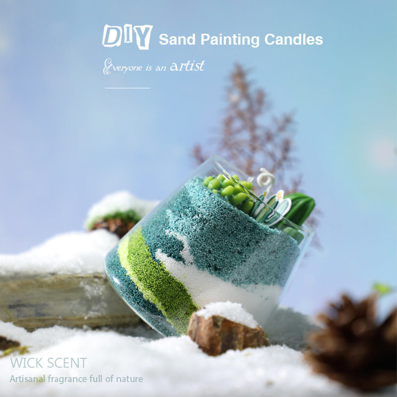 Christmas sand painting scented candle gift box DIY handmade aromatherapy birthday high-end gift New Year fragrance accompanying gift [product_type] LSSIONLIFE 8a6b9e-4.myshopify.com 