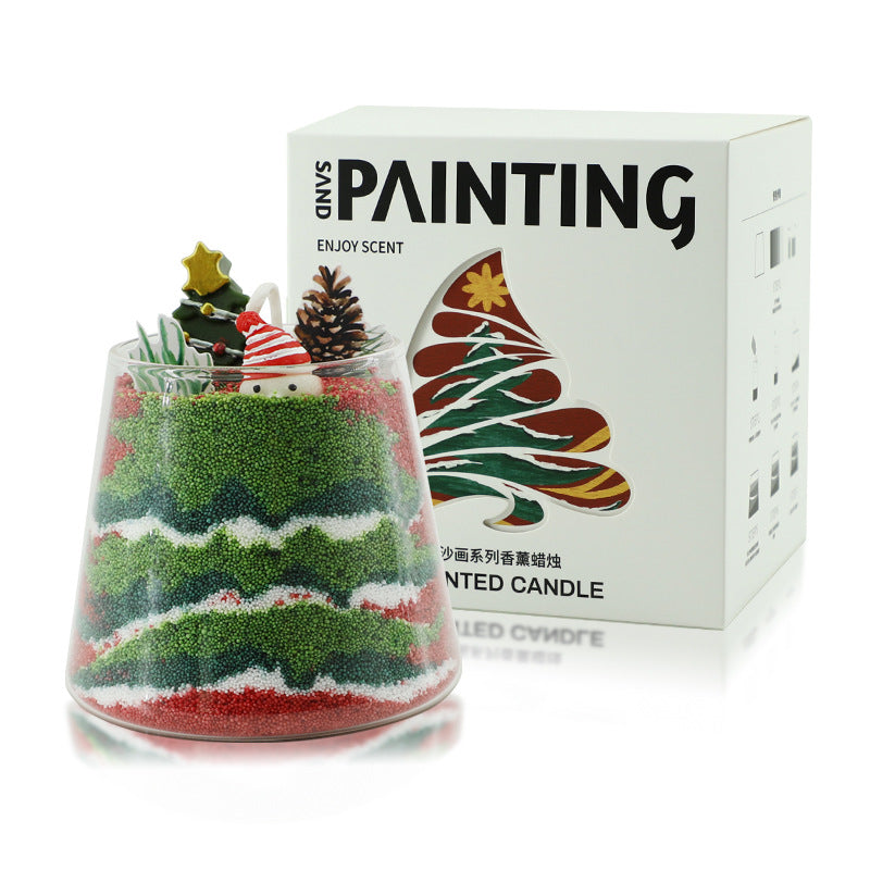 Christmas sand painting scented candle gift box DIY handmade aromatherapy birthday high-end gift New Year fragrance accompanying gift [product_type] LSSIONLIFE 8a6b9e-4.myshopify.com 