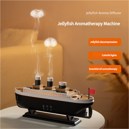 Simulated ship aromatherapy machine Home desktop creative intelligent volcano spray essential oil fragrance diffuser humidifier aromatherapy machine LSSION 8a6b9e-4.myshopify.com 1 1  