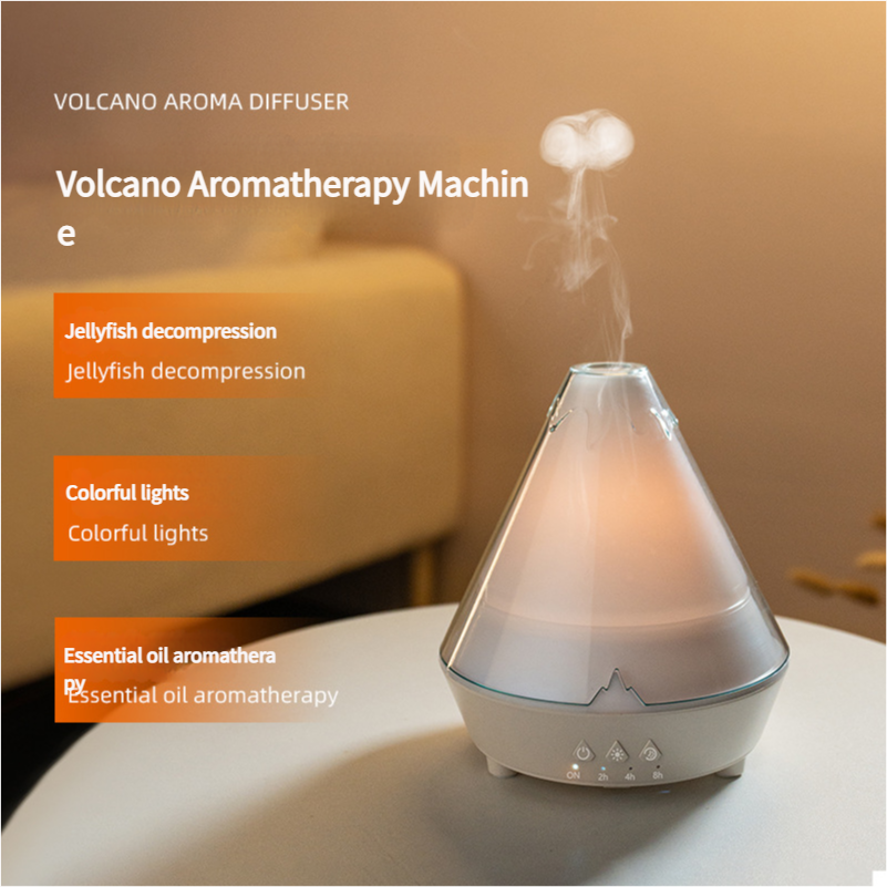 New volcano aromatherapy machine home desktop creative 3D simulated flame humidifier usb plug-in atmosphere light aromatherapy machine LSSIONLIFE 8a6b9e-4.myshopify.com 